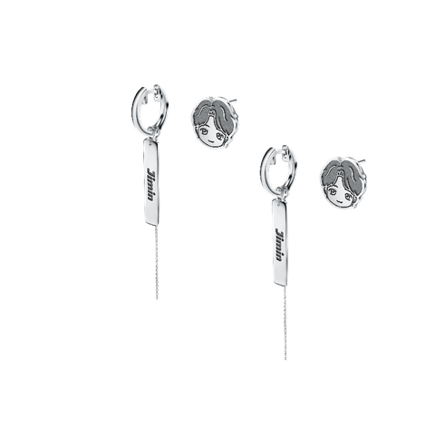 Frank & co.’s TinyTAN Mismatch Earrings (Jimin)