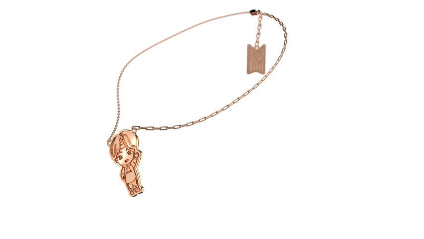 Frank & co’s TinyTAN Gold Necklace (Jin)