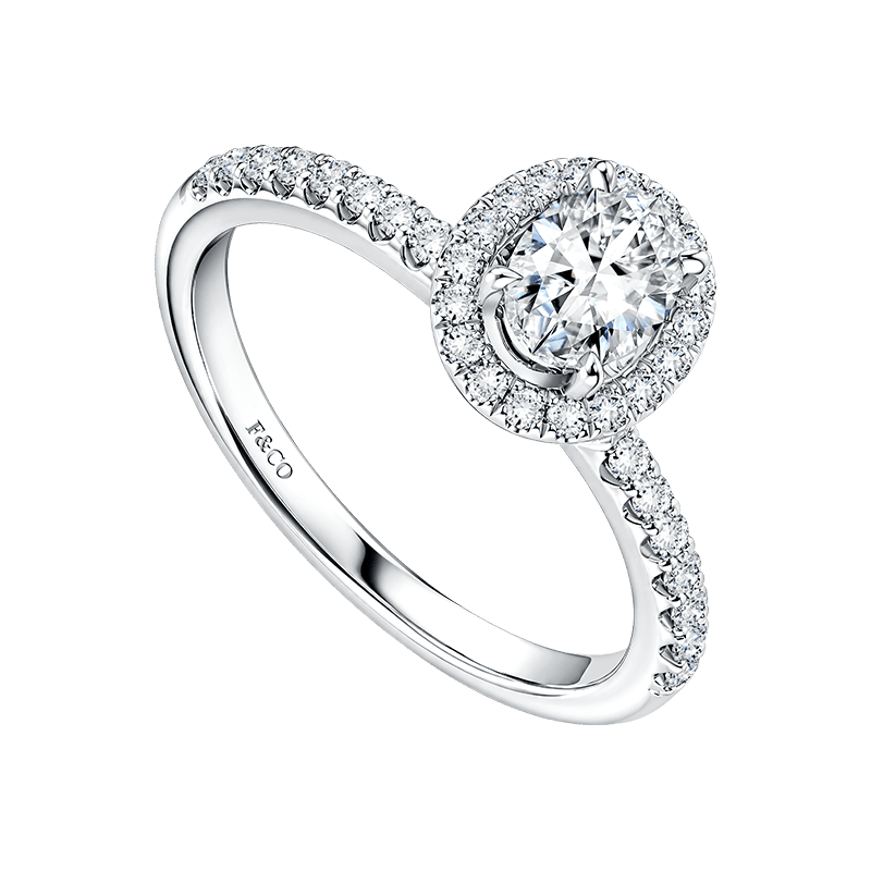 Frank & co. Love Poetry Promise Ring Fidelis Natural Diamond Ladies Ring