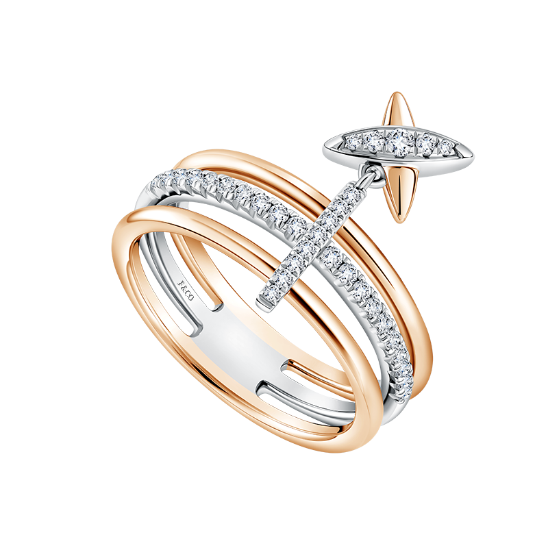 Frank & co. Love Poetry Reimagined Prismata Pendula Ladies Ring