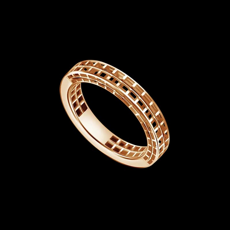 Frank & co. Frank Gold Geometric Round Shape Ladies Ring