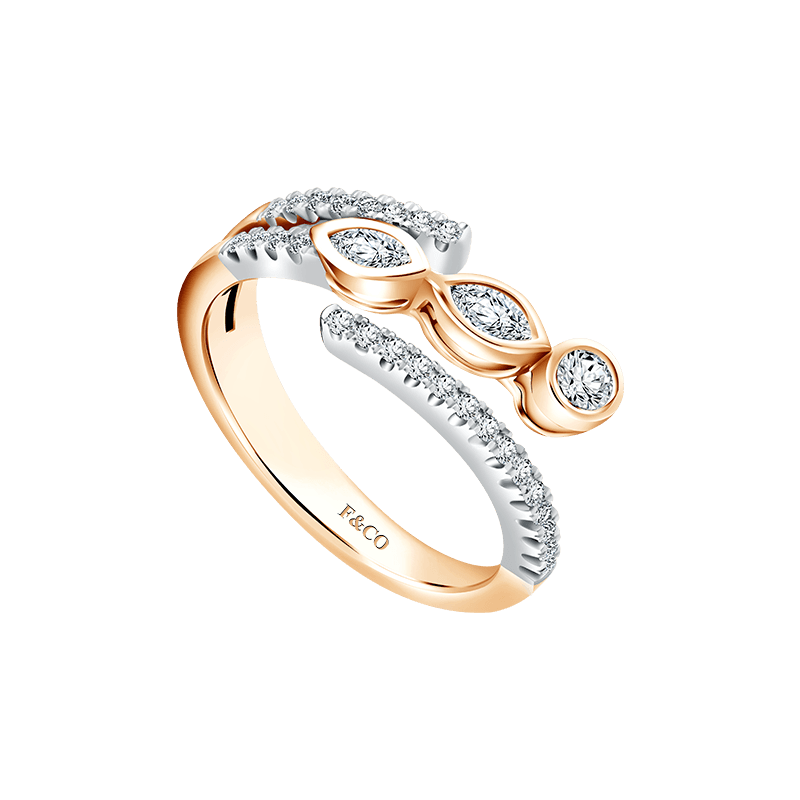 Frank & co. Glance Fancy Trilogy Open Ladies Ring