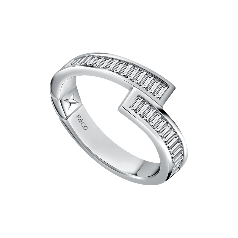 Frank & co. X Monica Ivena Love Poetry Fidelis Diamond Couple Ring
