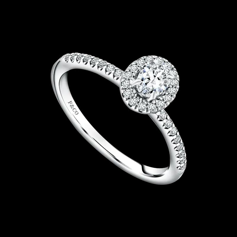 Frank & co. Love Poetry Promise Ring Natural Diamond Fidelis